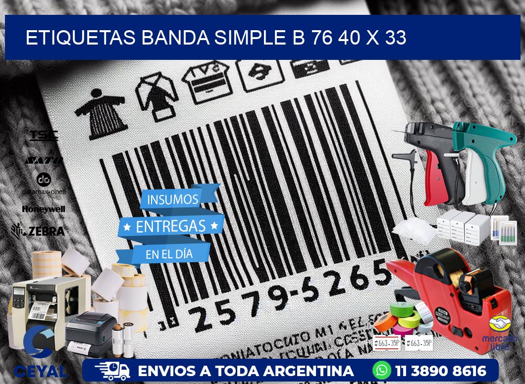 etiquetas banda simple b 76 40 x 33