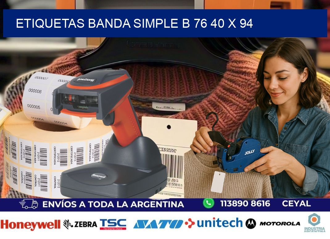 etiquetas banda simple b 76 40 x 94