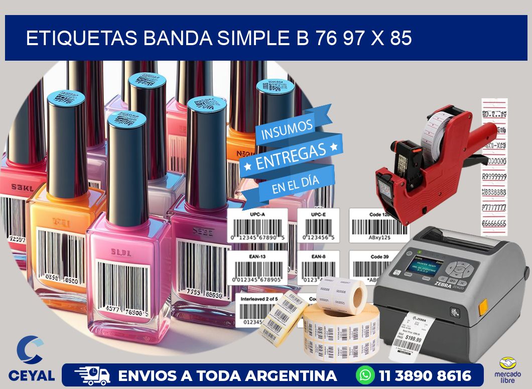etiquetas banda simple b 76 97 x 85