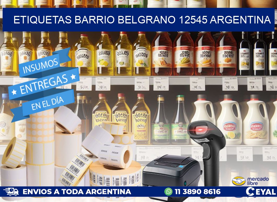 etiquetas barrio belgrano 12545 argentina