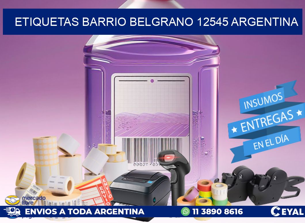 etiquetas barrio belgrano 12545 argentina