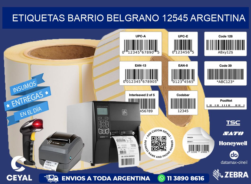 etiquetas barrio belgrano 12545 argentina