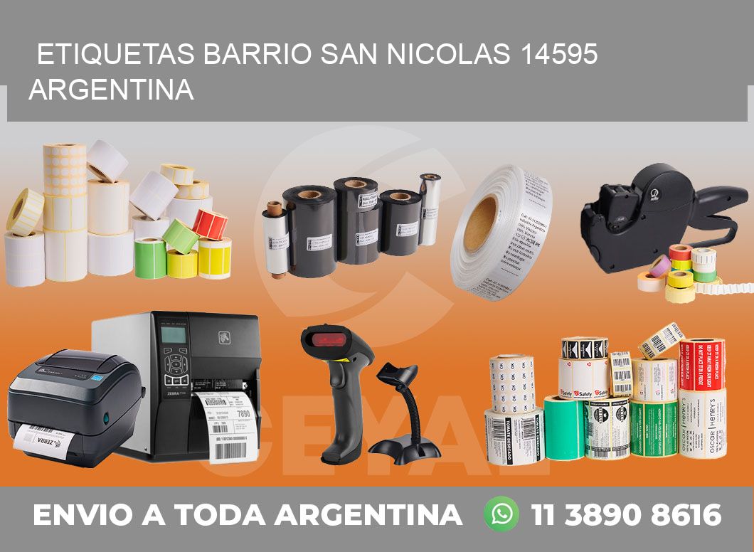 etiquetas barrio san nicolas 14595 argentina