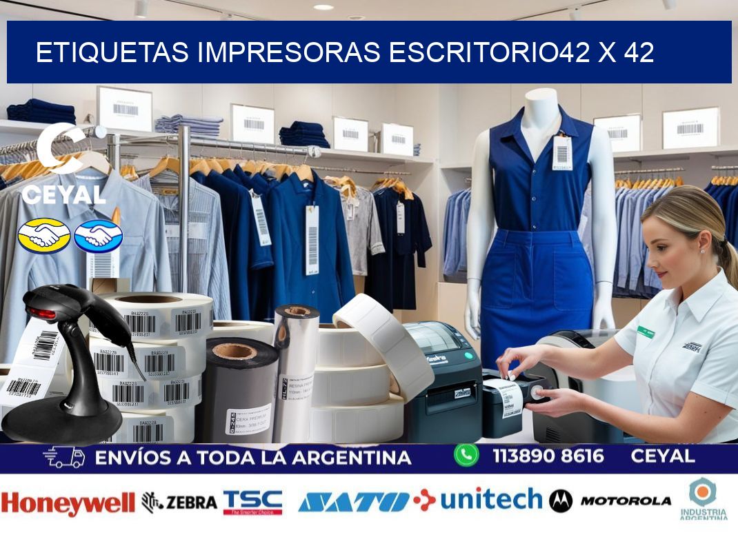 etiquetas impresoras escritorio42 x 42