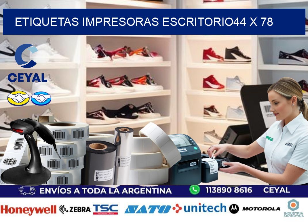 etiquetas impresoras escritorio44 x 78