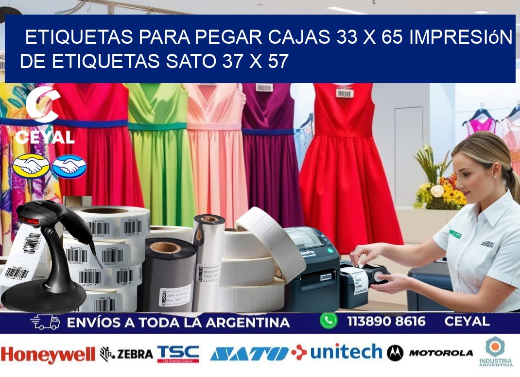 etiquetas para pegar cajas 33 x 65 impresión de etiquetas sato 37 x 57