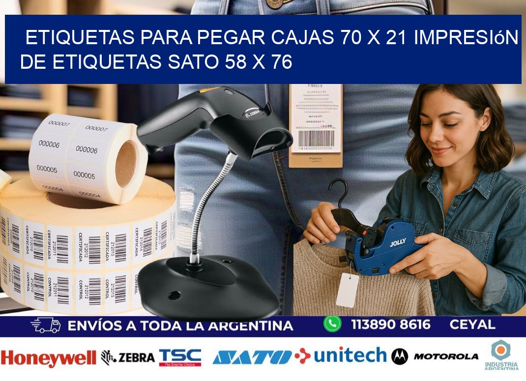 etiquetas para pegar cajas 70 x 21 impresión de etiquetas sato 58 x 76