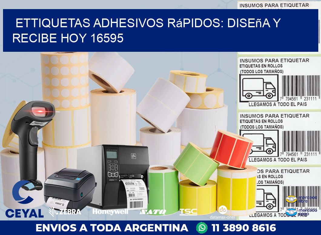 ettiquetas Adhesivos Rápidos: Diseña y Recibe Hoy 16595