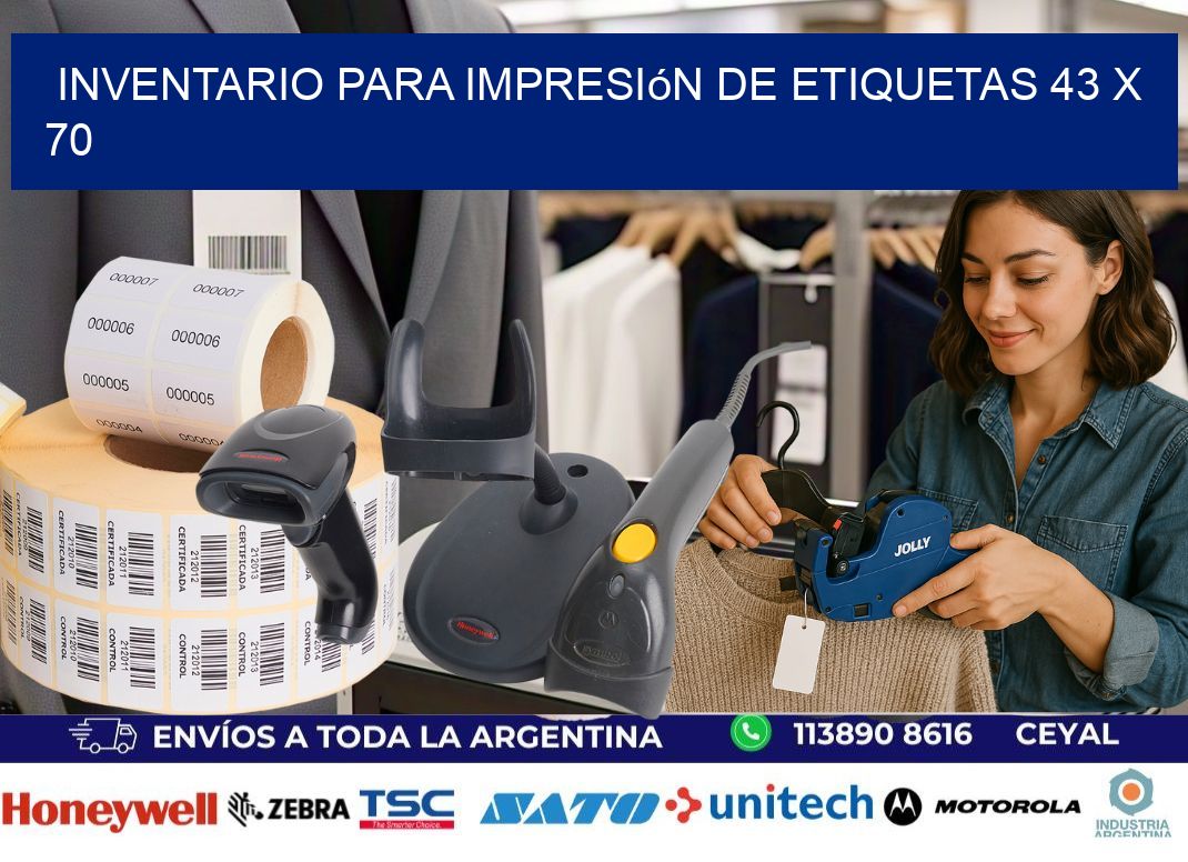 inventario para impresión de etiquetas 43 x 70