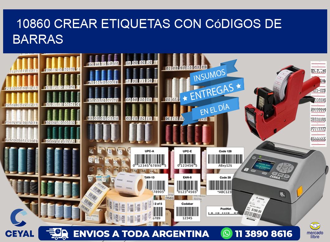 10860 Crear etiquetas con códigos de barras