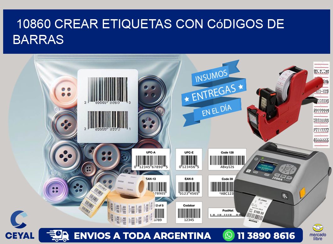 10860 Crear etiquetas con códigos de barras