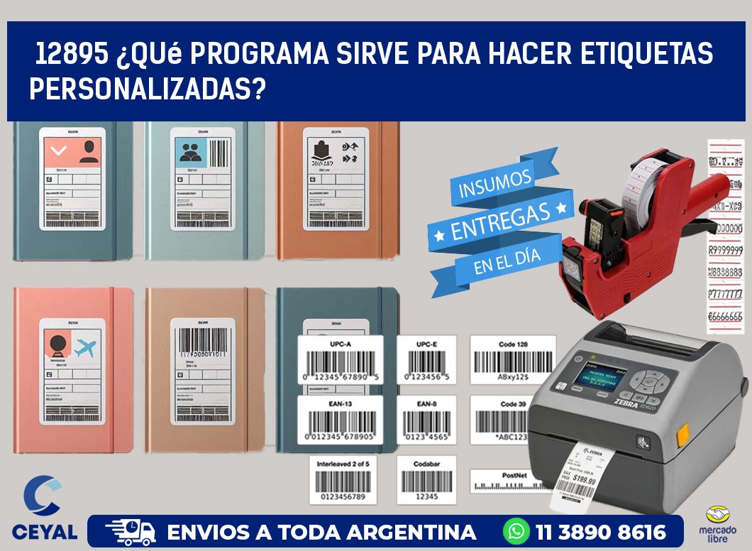 12895 ¿Qué programa sirve para hacer etiquetas personalizadas?