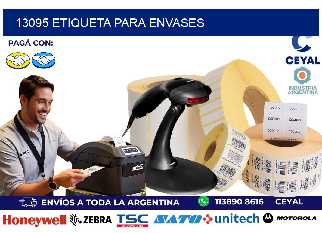 13095 Etiqueta para envases