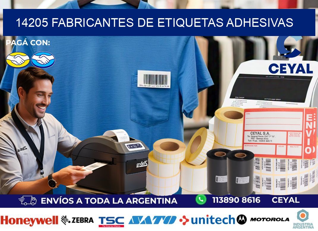14205 Fabricantes de etiquetas adhesivas