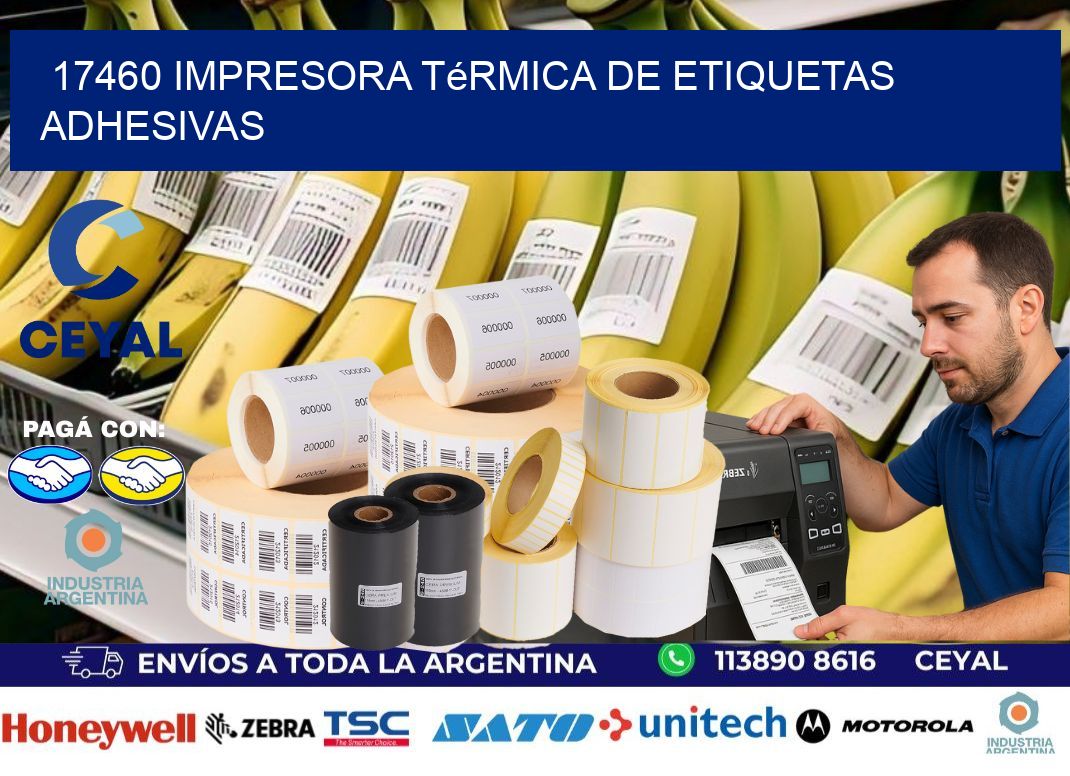 17460 Impresora térmica de etiquetas adhesivas