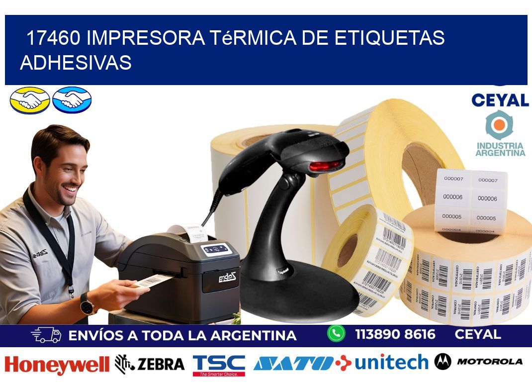 17460 Impresora térmica de etiquetas adhesivas