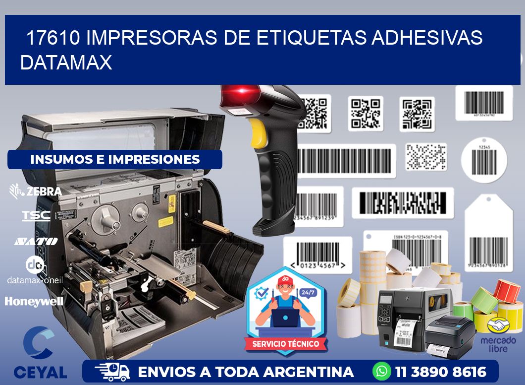 17610 impresoras de etiquetas adhesivas datamax