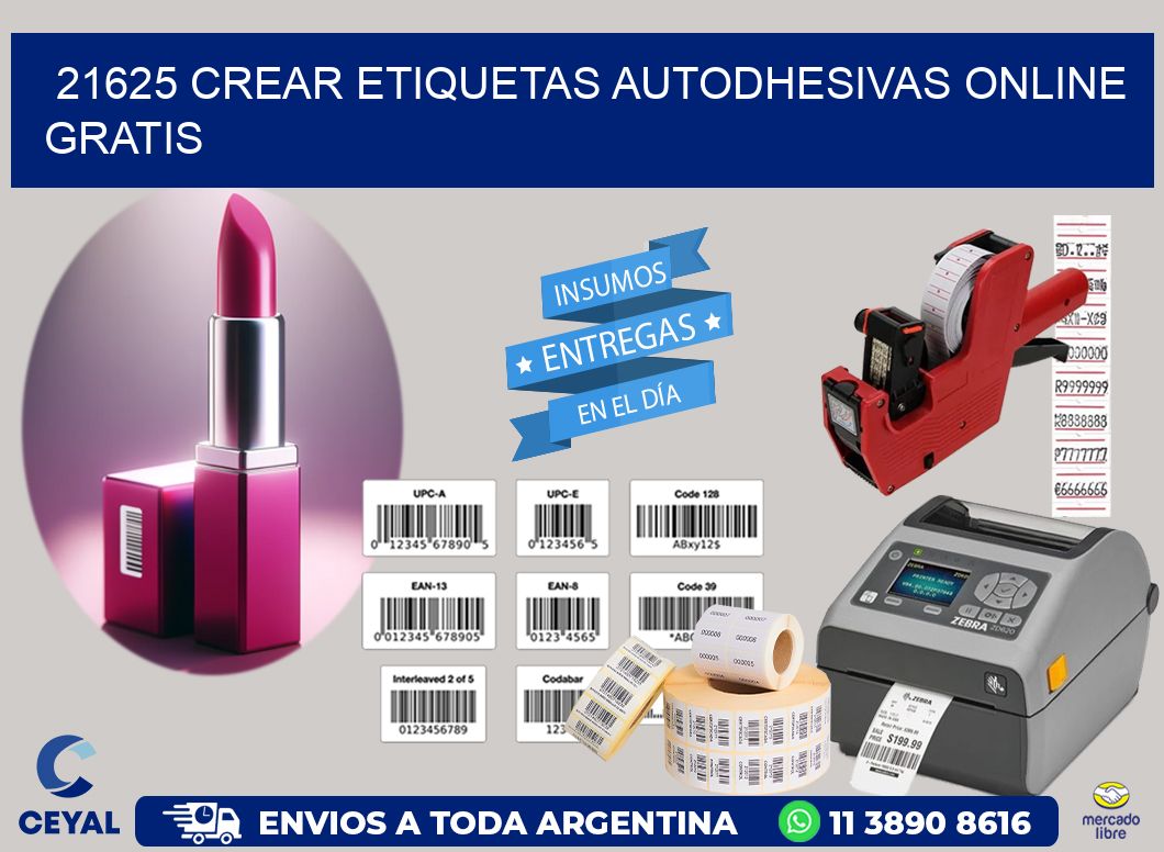21625 Crear etiquetas autodhesivas online gratis