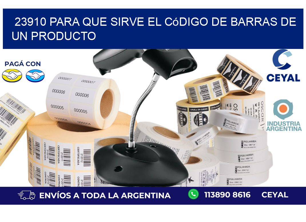 23910 Para que sirve el código de barras de un producto