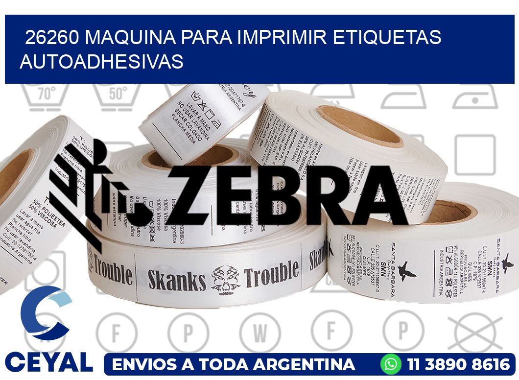 26260 maquina para imprimir etiquetas autoadhesivas