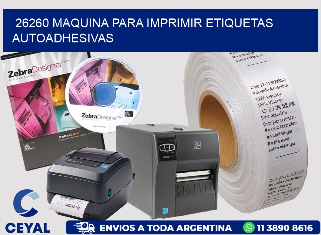 26260 maquina para imprimir etiquetas autoadhesivas