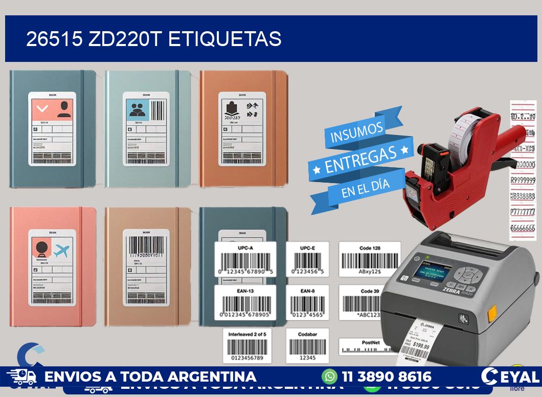 26515 ZD220t etiquetas