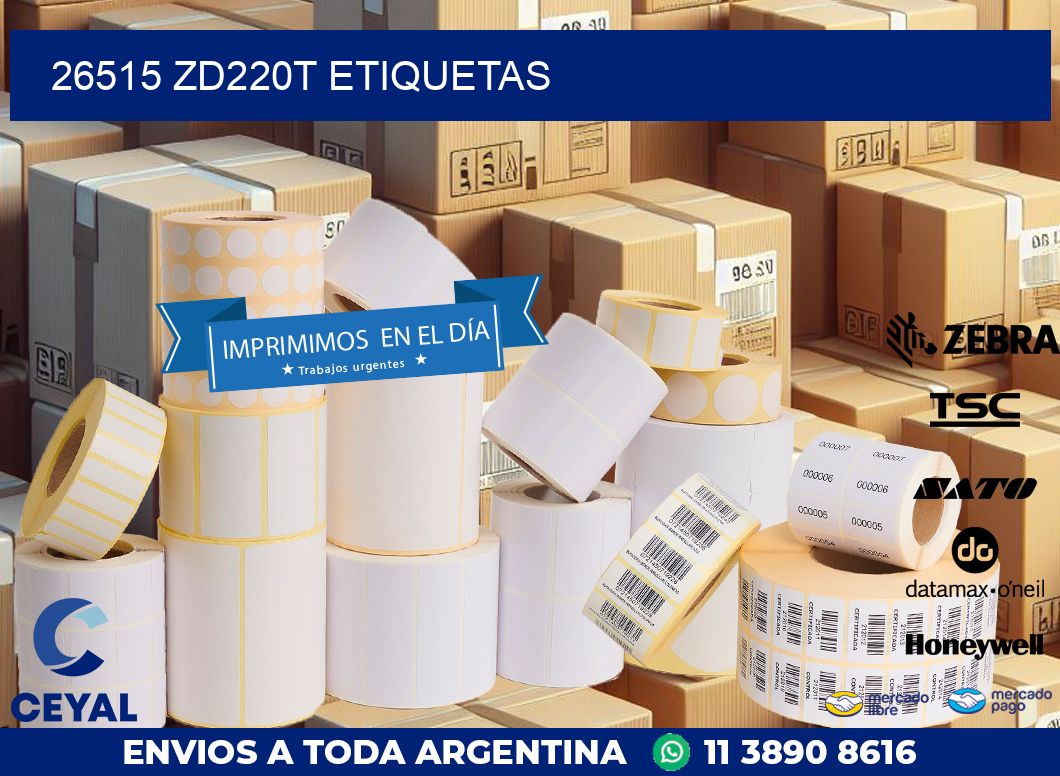 26515 ZD220t etiquetas