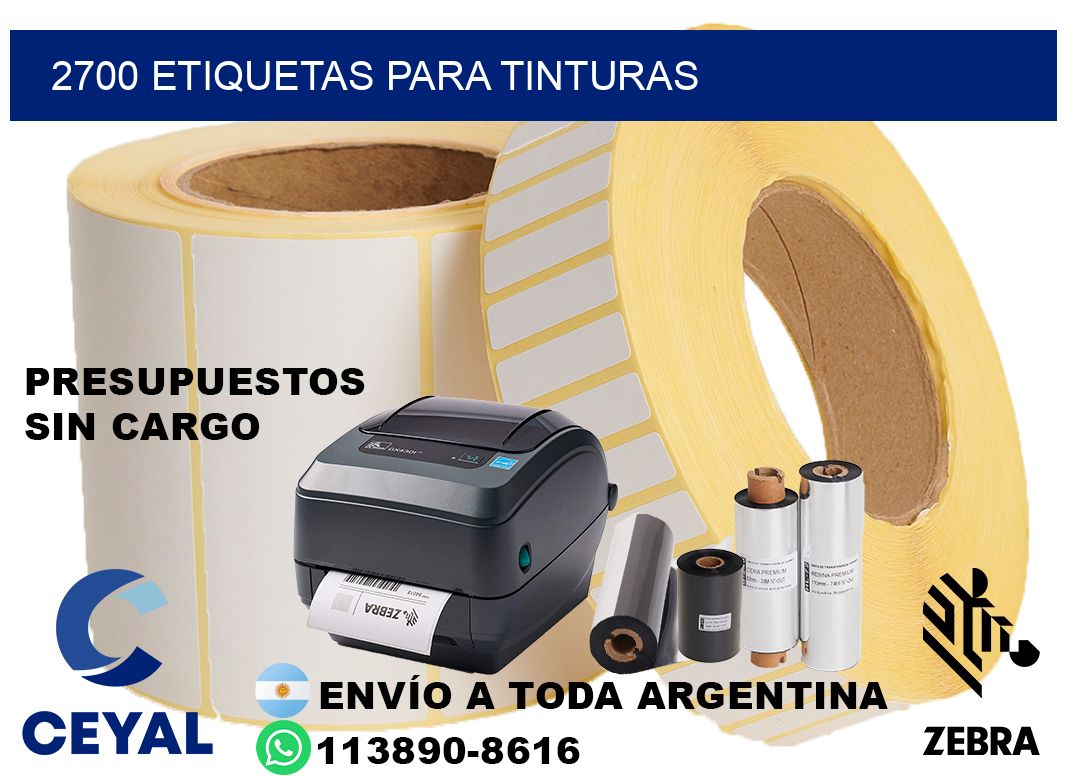 2700 Etiquetas para tinturas