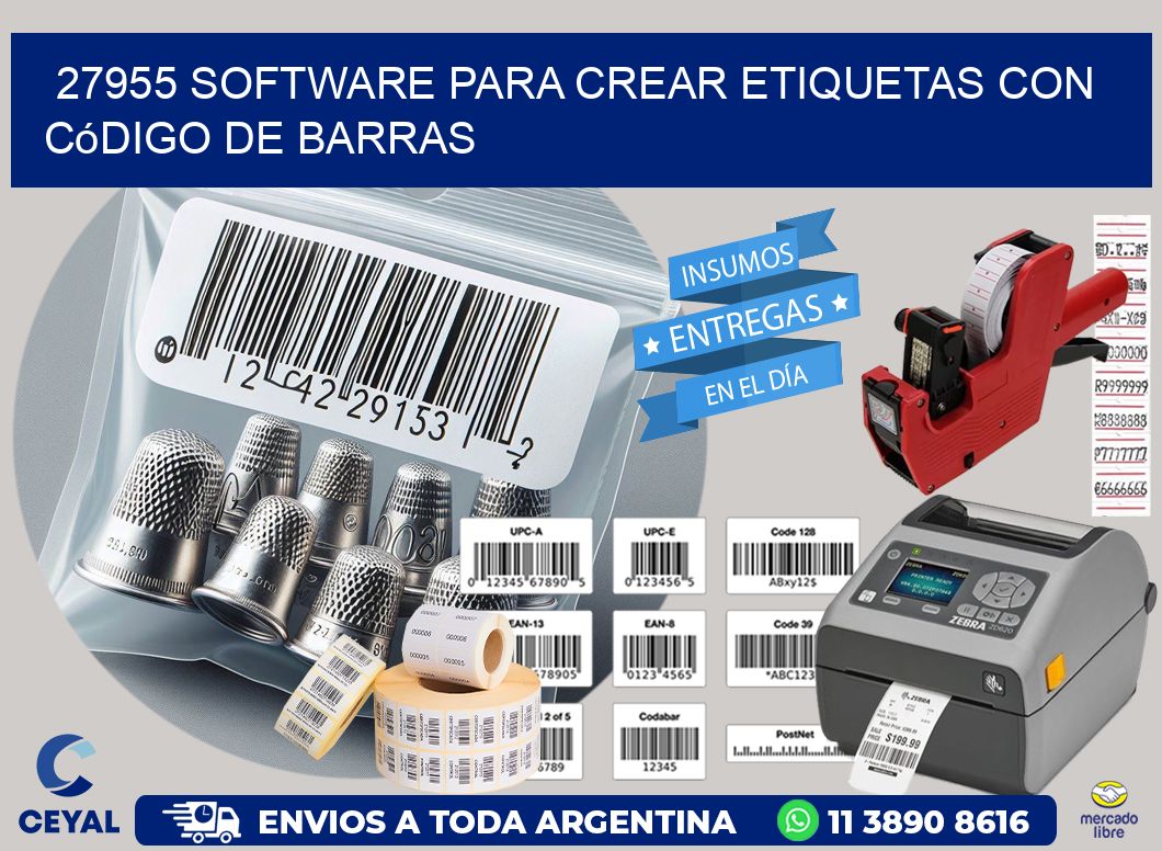 27955 Software para crear etiquetas con código de barras