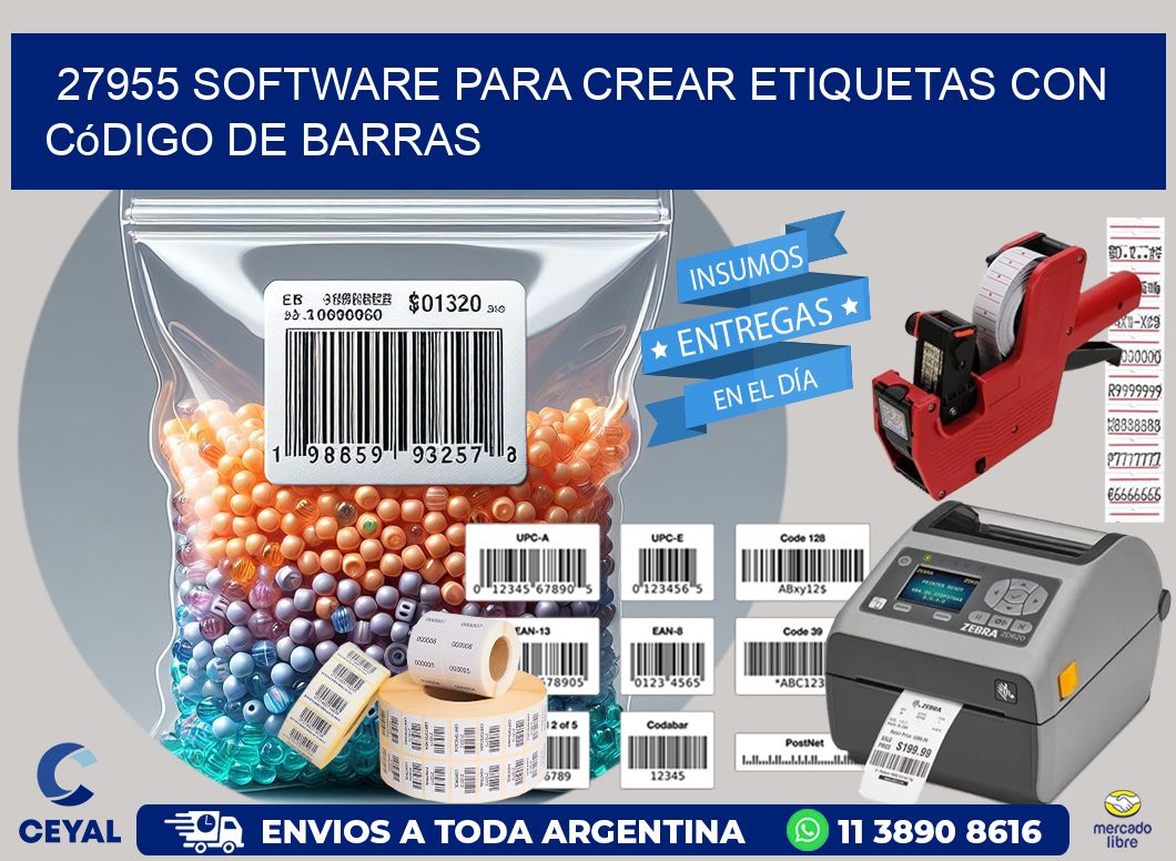 27955 Software para crear etiquetas con código de barras