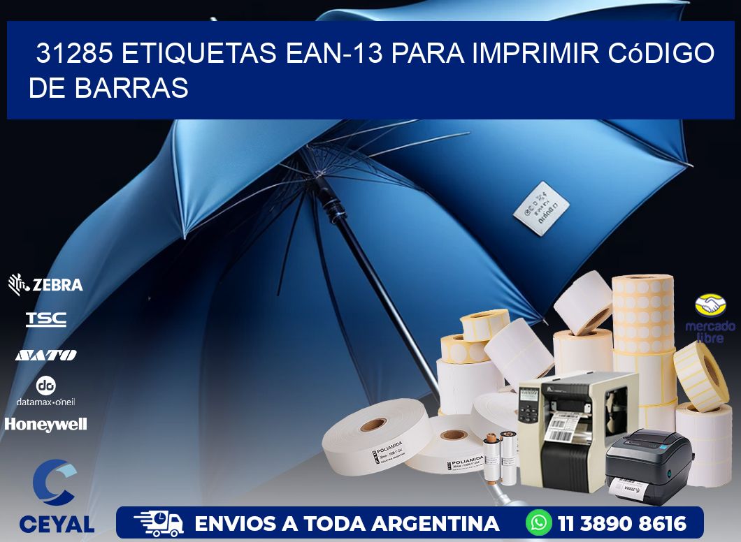 31285 etiquetas ean-13 para imprimir código  de barras