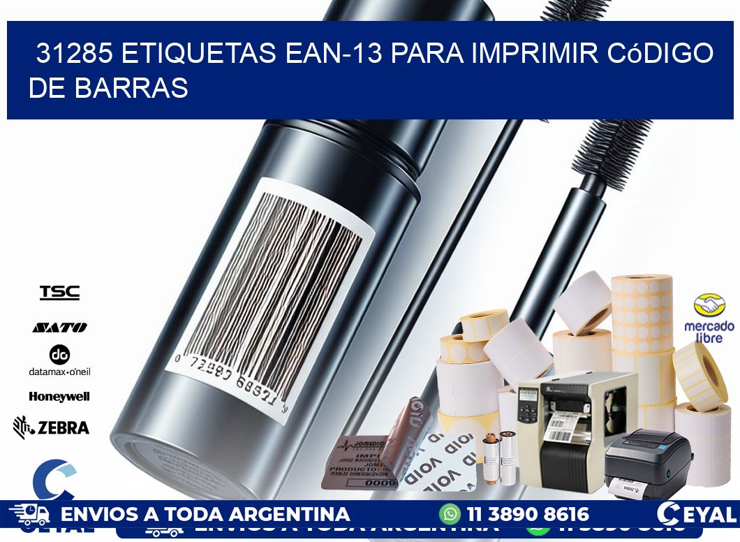 31285 etiquetas ean-13 para imprimir código  de barras