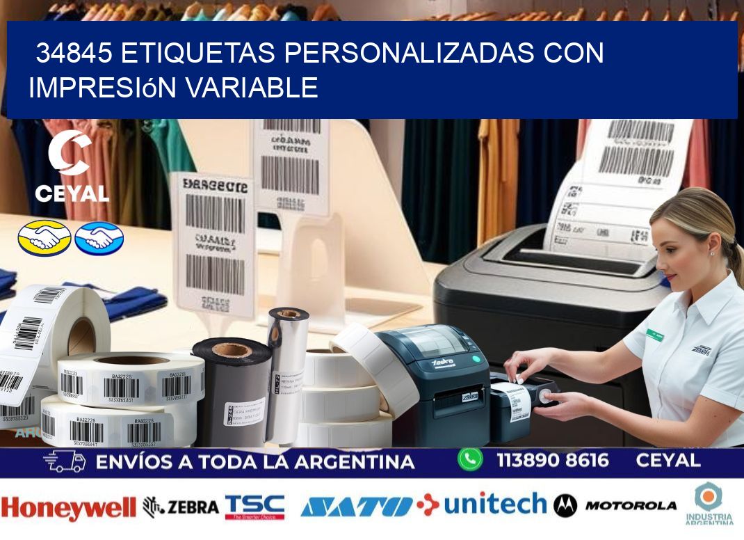 34845 etiquetas personalizadas con impresión variable