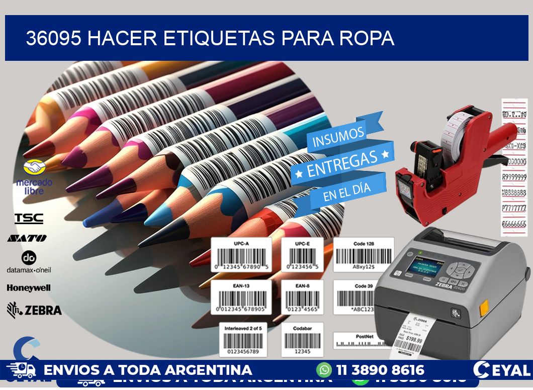 36095 Hacer etiquetas para ropa