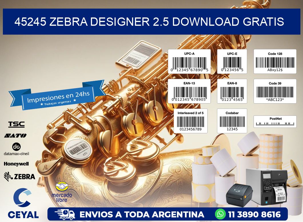 45245 Zebra designer 2.5 download gratis