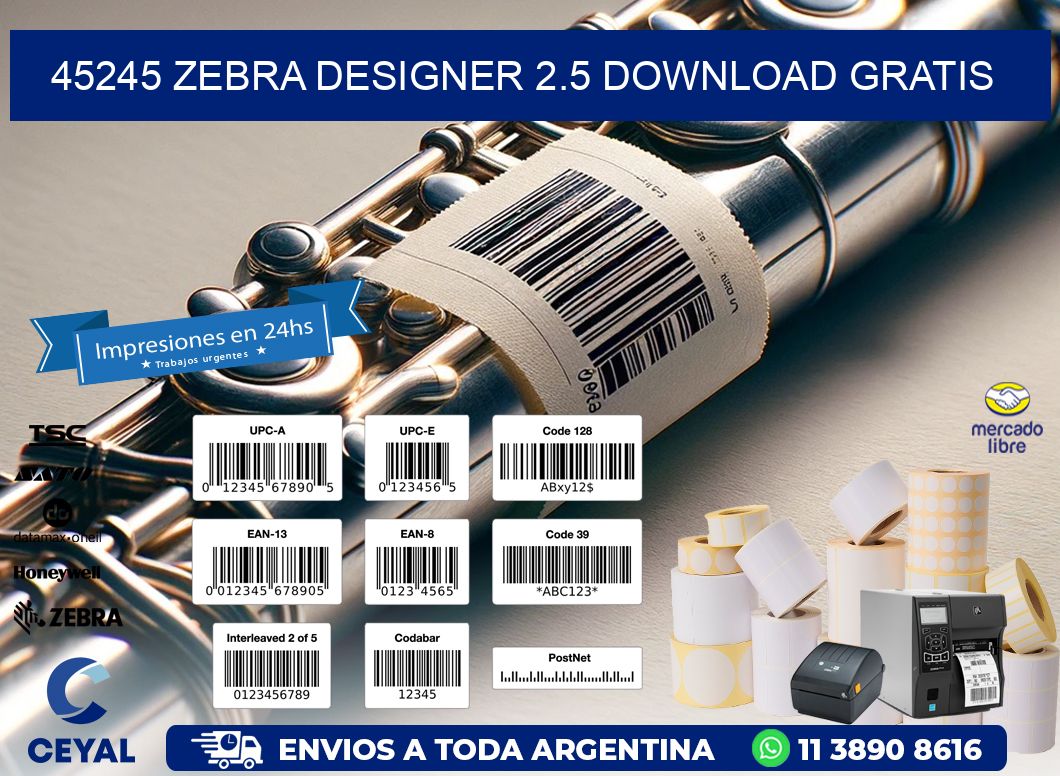 45245 Zebra designer 2.5 download gratis