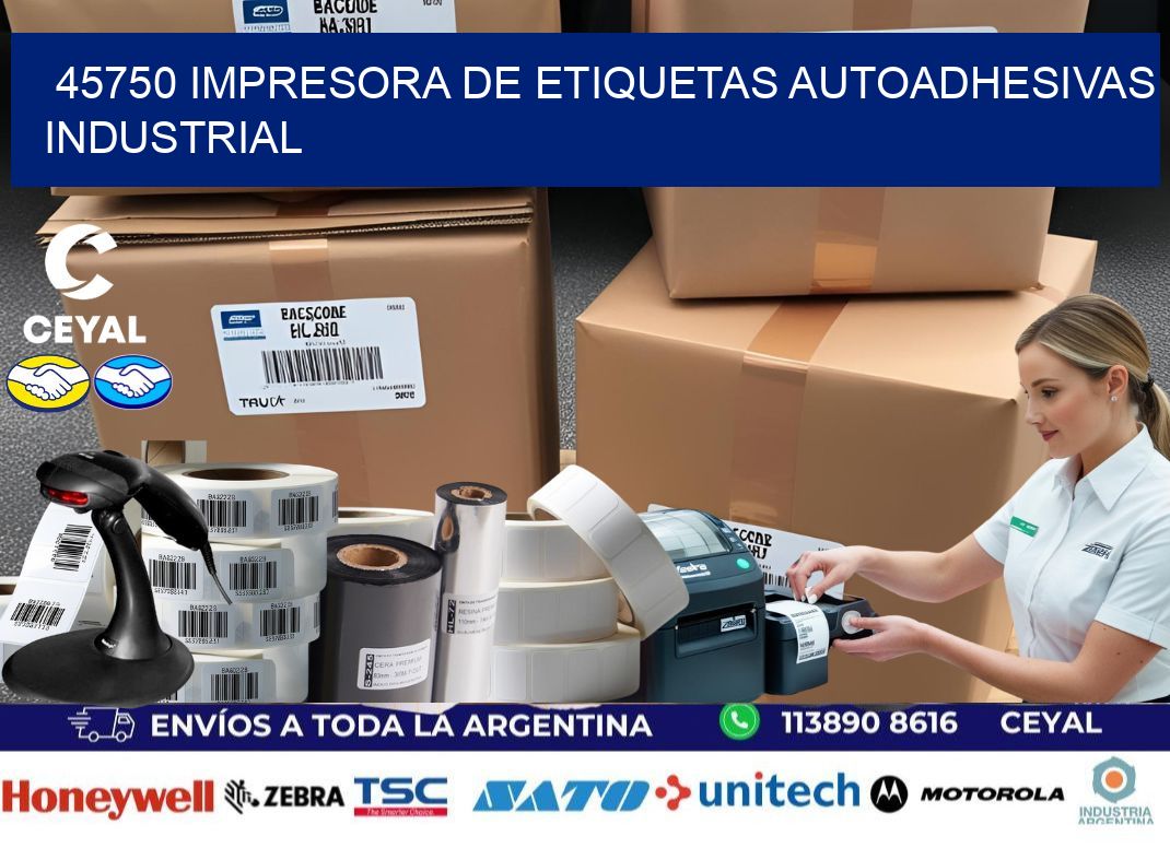 45750 Impresora de etiquetas autoadhesivas industrial