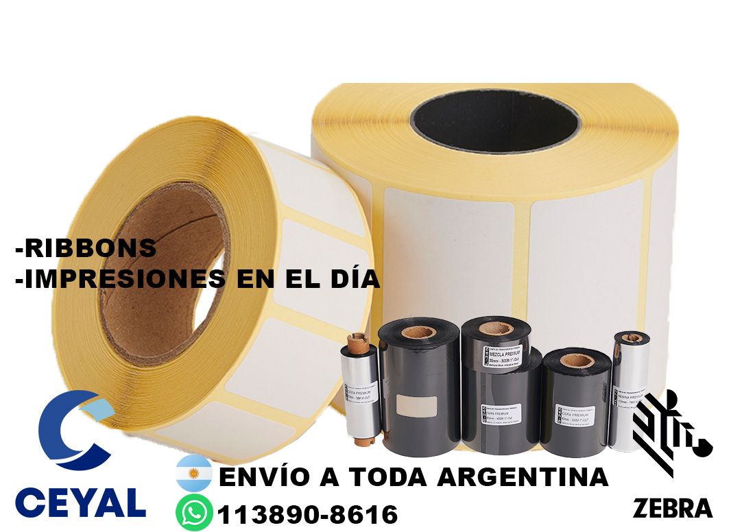 5 cajas de etiquetas 32 x 53
