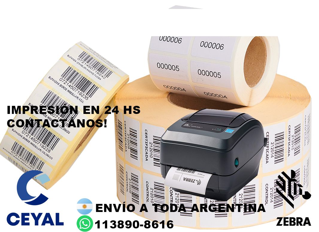 5 cajas de etiquetas 46 x 59