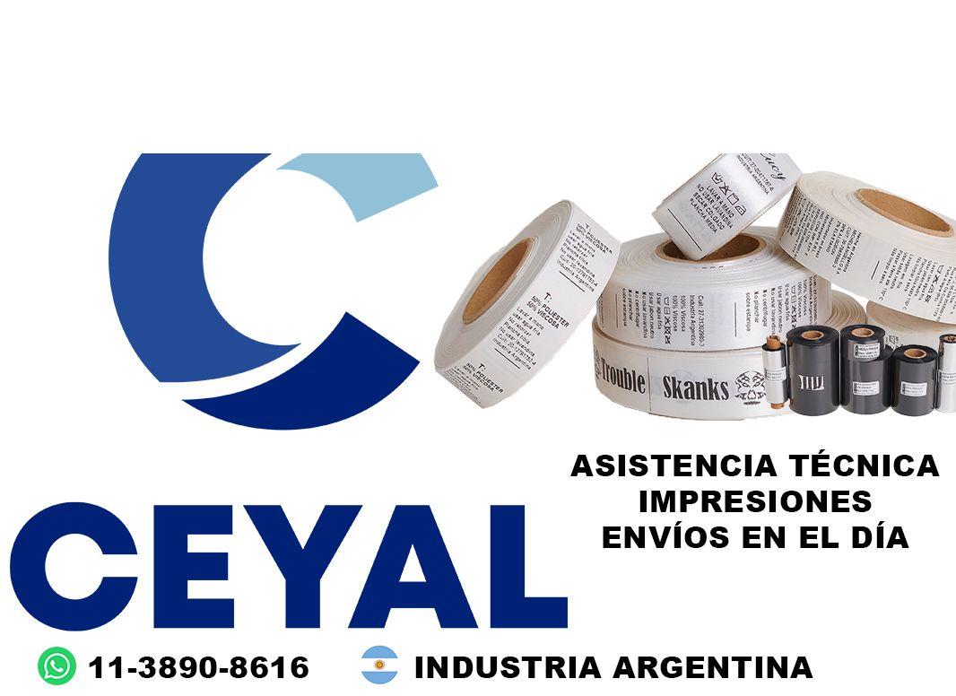 50665 etiquetas de poliamida de composición y cuidado