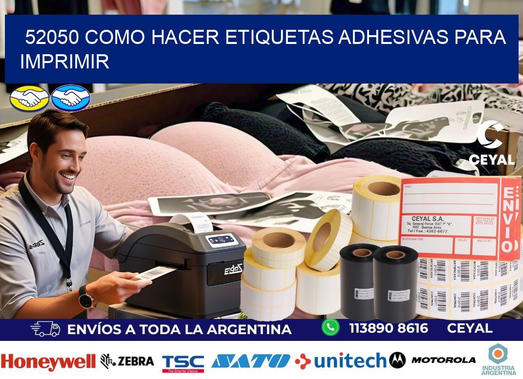 52050 Como hacer etiquetas adhesivas para imprimir
