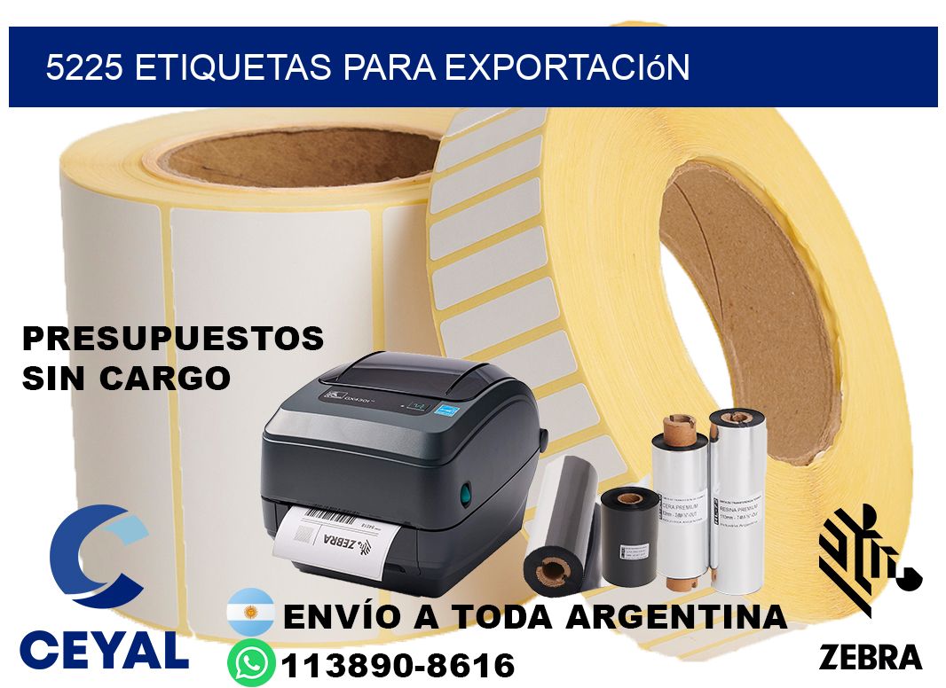 5225 Etiquetas para exportación