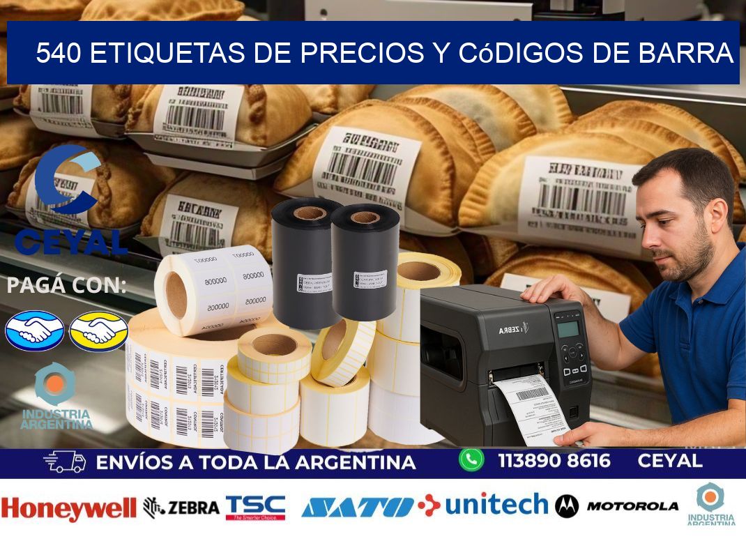 540 Etiquetas de precios y códigos de barra
