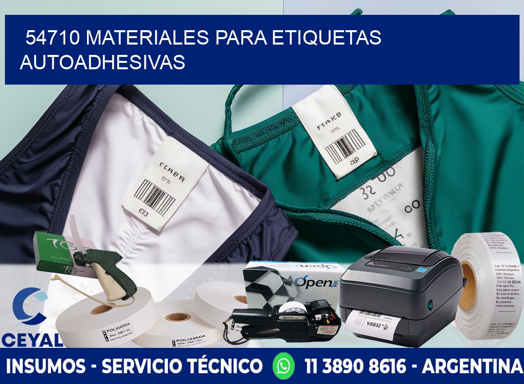 54710 materiales para etiquetas autoadhesivas