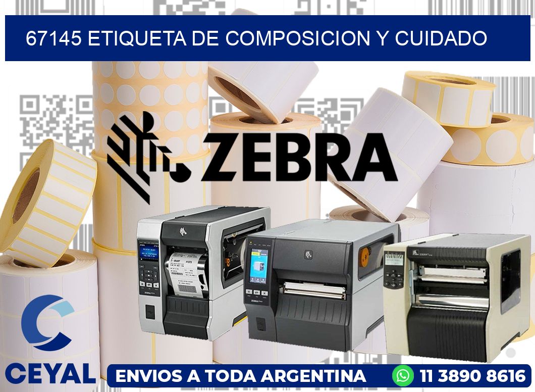 67145 etiqueta de composicion y cuidado