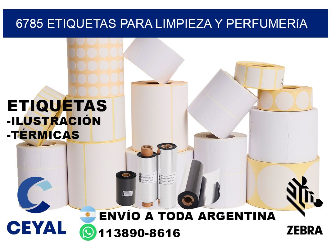 6785 Etiquetas para limpieza y perfumería