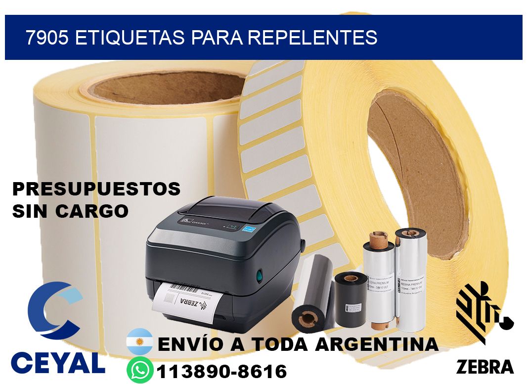 7905 Etiquetas para repelentes