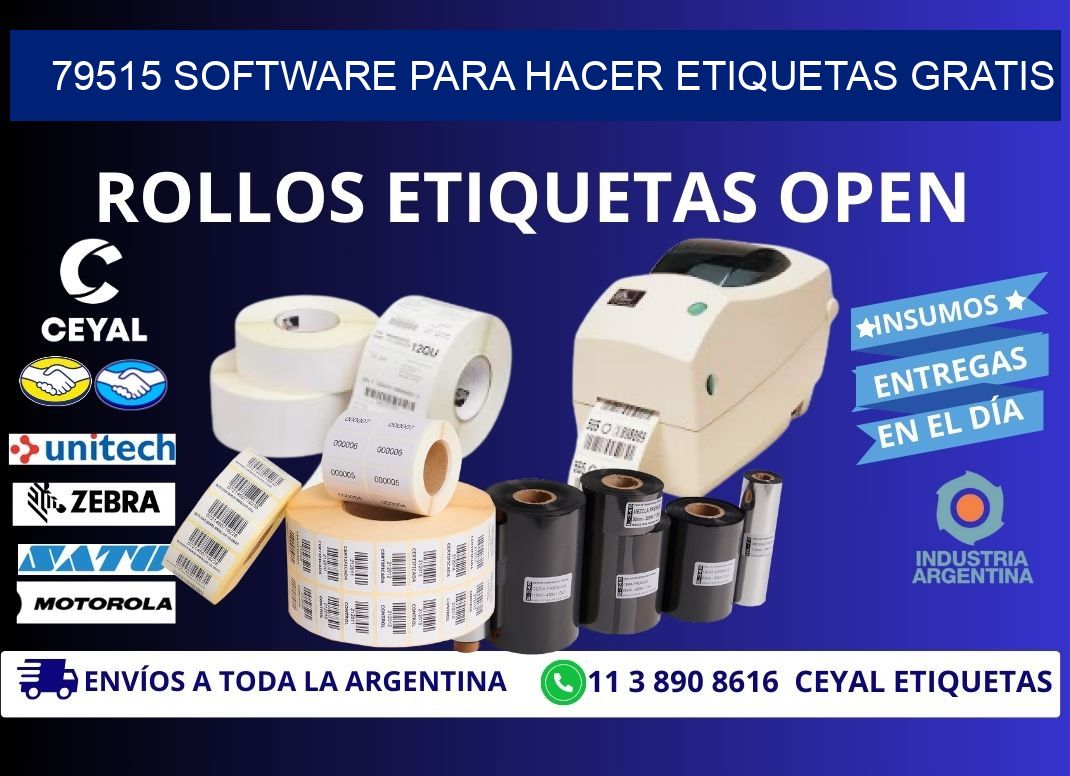 79515 Software para hacer etiquetas gratis