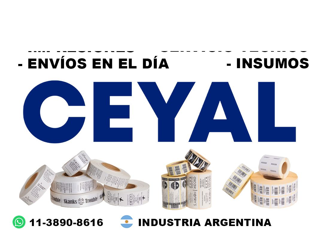 8650 Etiquetas impresas para gran producción