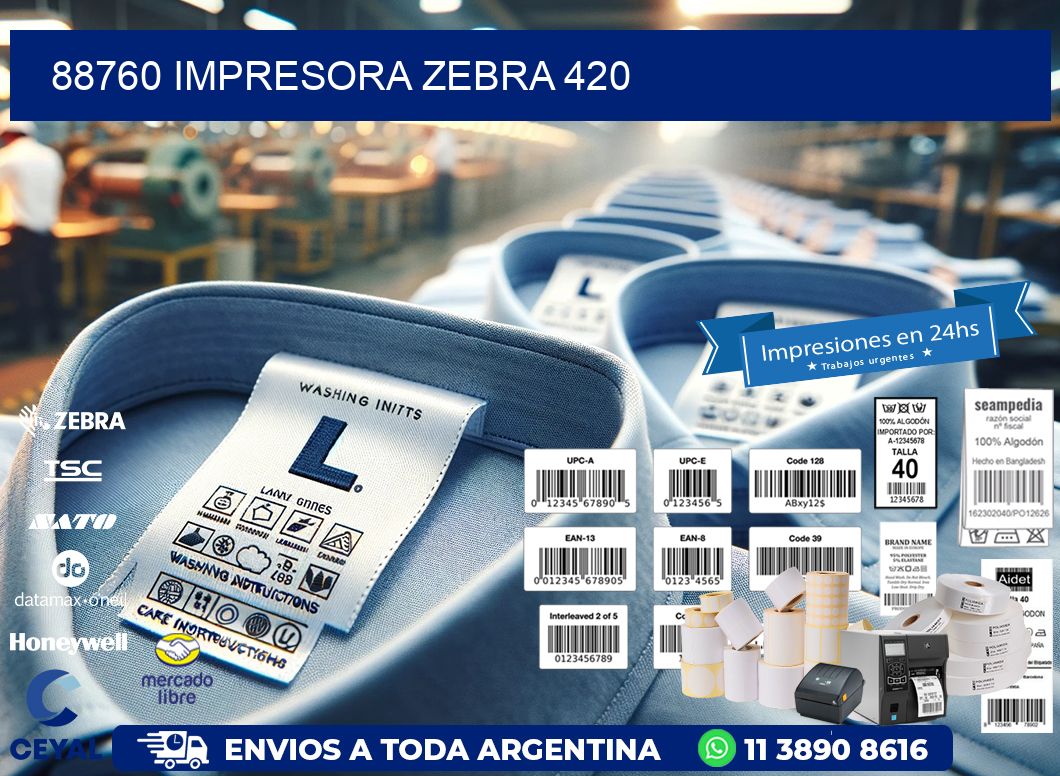 88760 impresora zebra 420